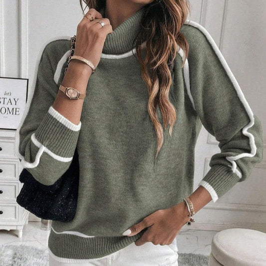 Dam Tröja Fodrad Elegant Högkvalitativt Tyg-1