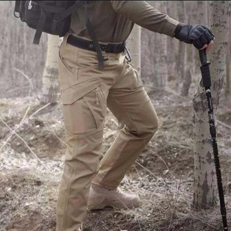 Herrbyxor Multifunktionella Vattentåliga Polyester för Utomhusaktiviteter-4