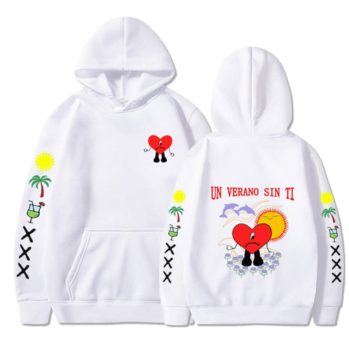 Unisex Hoodie Flerfärgad Polyester Casual Komfort-1