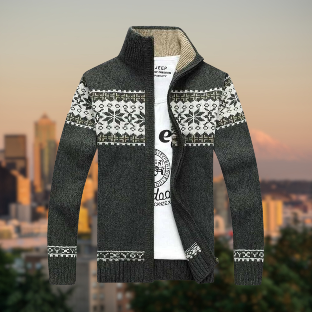 Variant image for Herr Tröja Turtleneck med Dragkedja i Högkvalitativt Material-8