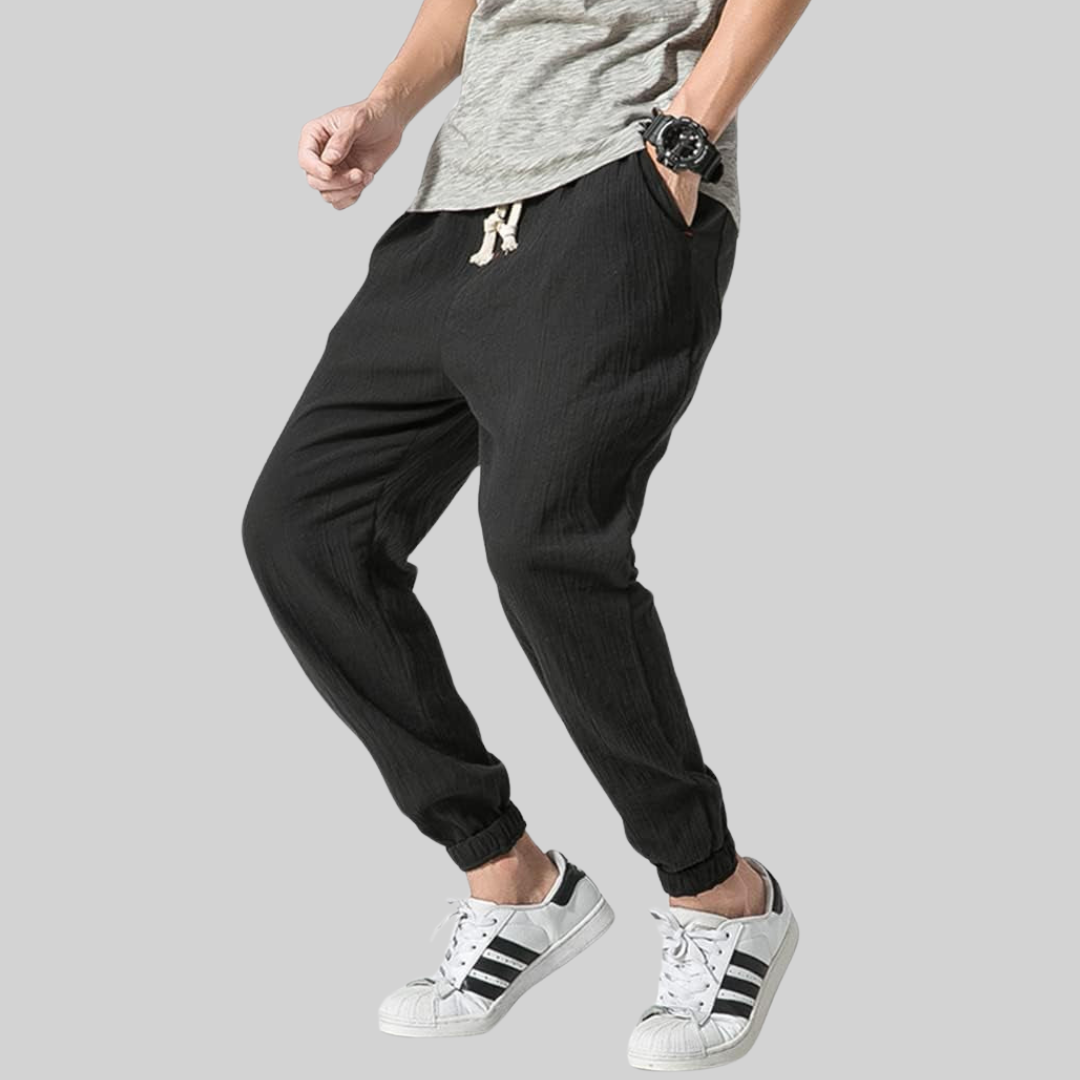 Dam Byxor Vintage Bomull Klassisk Stil-2