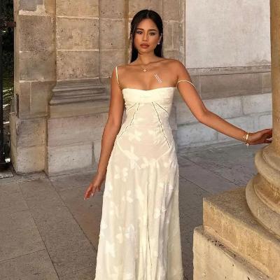 Kvinnors Klänning Figurpassande Tidlös Högkvalitativt Tyg-3