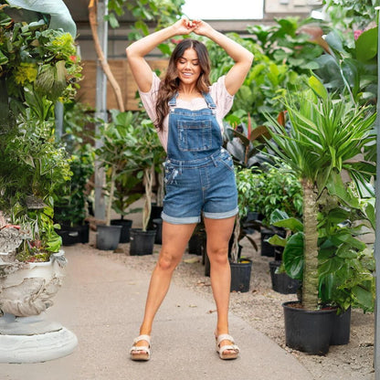 Högmidjade Dam Shorts i 4-vägs Stretch Denim – Medelstor Tvätt för Bekväm Passform 5