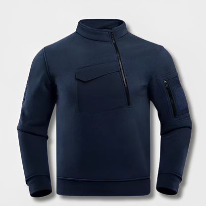 Herr Taktisk Fleecejacka Vindskyddande Hållbar Fleece-2