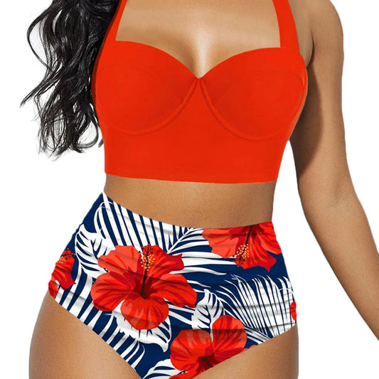 Dam Bikini Set Trendig Mjuk Tyg Vattenavvisande 1