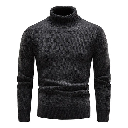 Stickad Dam Tröja Turtleneck 100% Ull 1