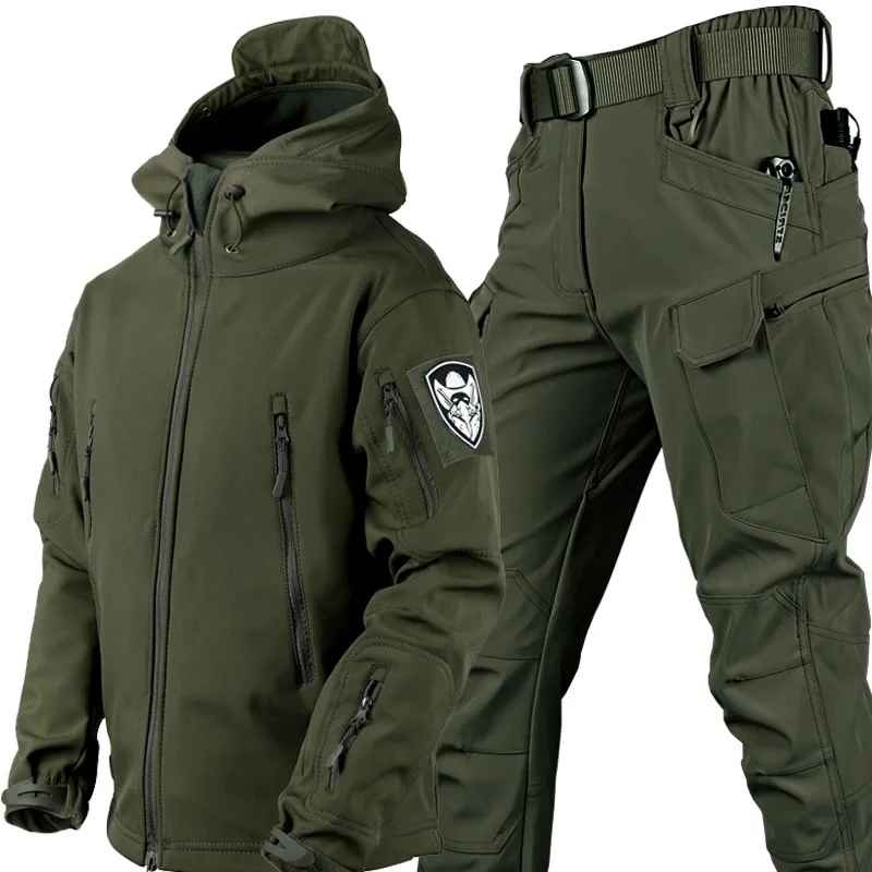 Variant image for Herrjacka Softshell Vindtät Andningsbar för Vinter och Höst-43