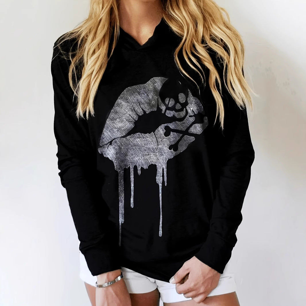 Variant image for Dam Lång Hoodie Gotisk Stil Polyester-1