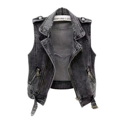 Dam Väst Denim Modern Stil Mångsidig Komfort-1