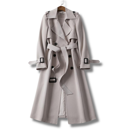 Dam Trench Coat Klassisk Design Andningsbart Material 4