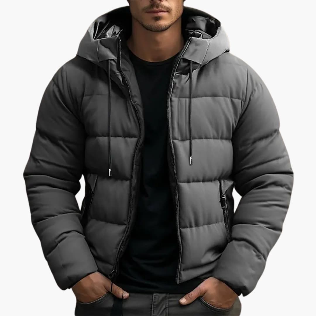 Herr Vinterjacka Isolerad Modern Polyester Design 2