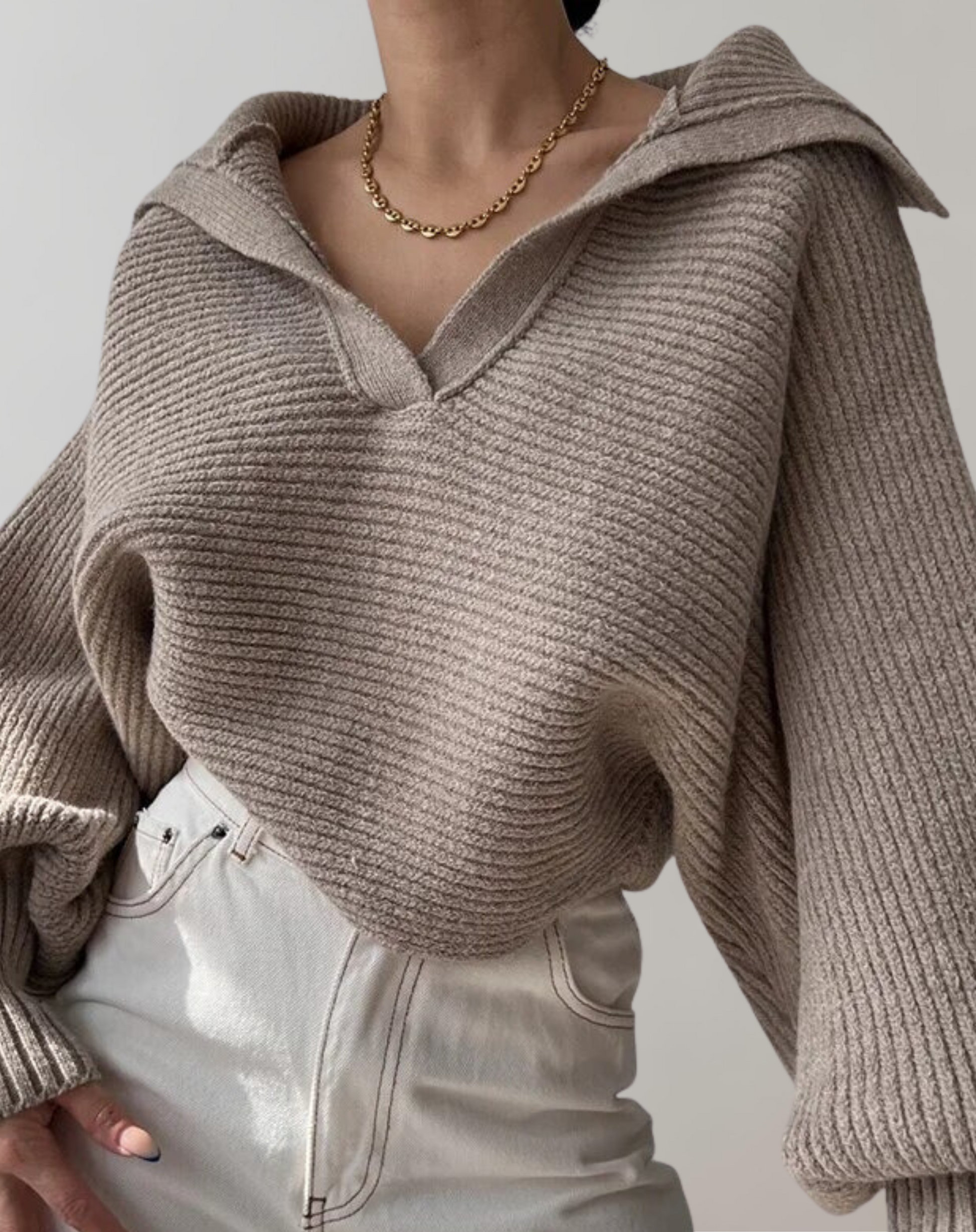 Kvinnors Tröja Lykta Ärmar Mjuk Bomull-2