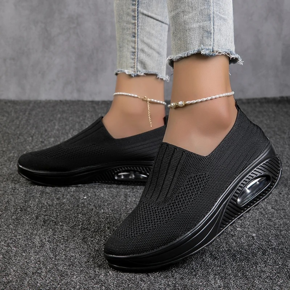 Kvinnors Loafers Andningsbara Högkvalitativa Skor-5