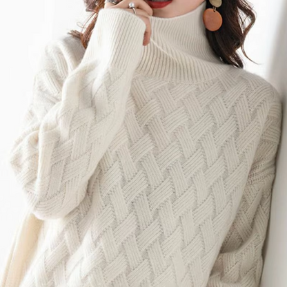 Dam Tröja Överdimensionerad Tjock Kashmir-2