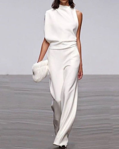 Dam Overall Asymmetrisk Modern Design Högkvalitativt Tyg-1