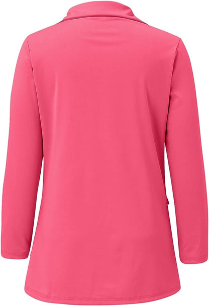 Kvinnors Kardigan Midjeskärning Lätt Bomullsblandning 6