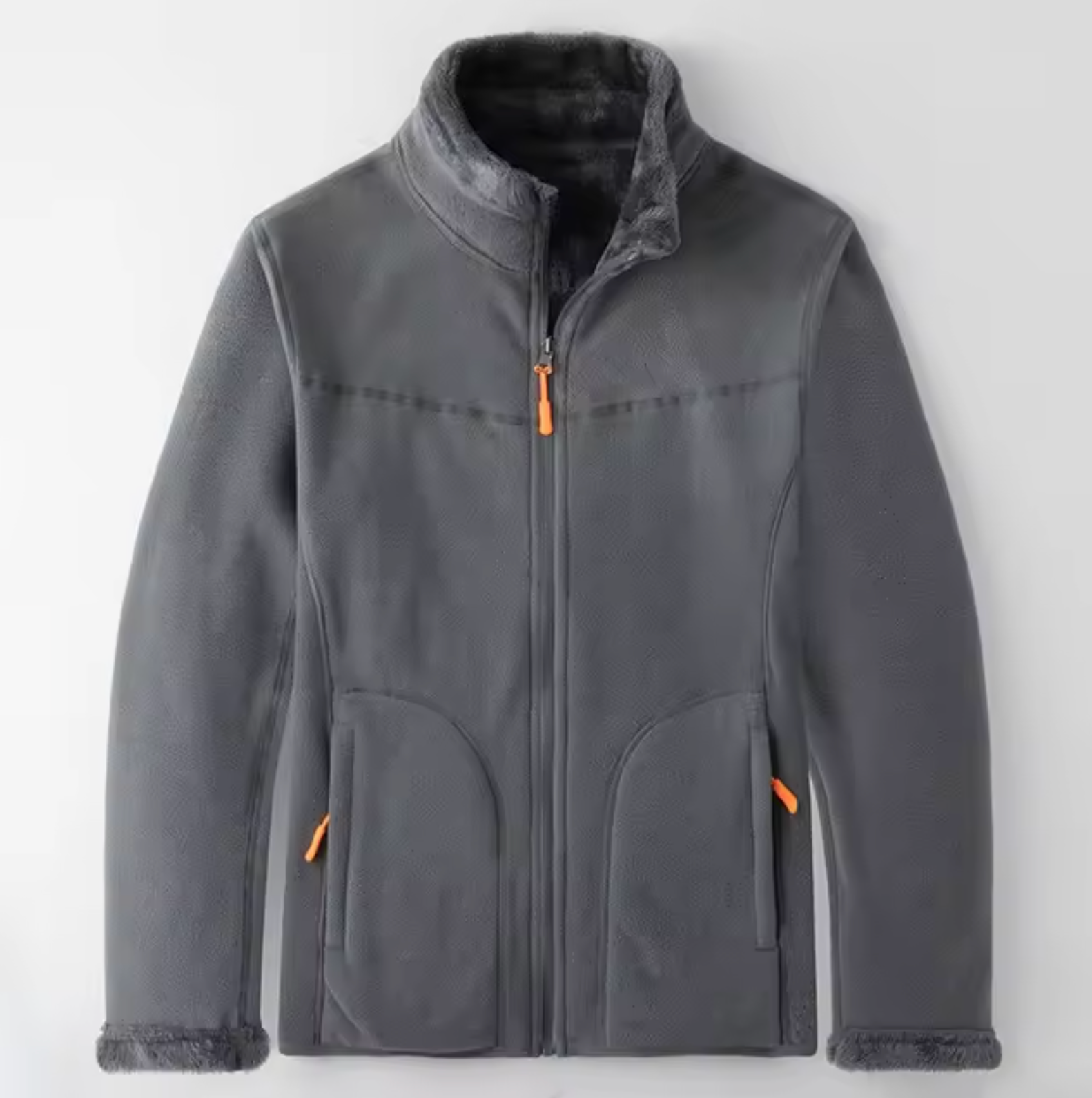 Variant image for Fleecejacka Dam Dubbelsidig Avslappnat Snitt Högkvalitativt Fleece-1