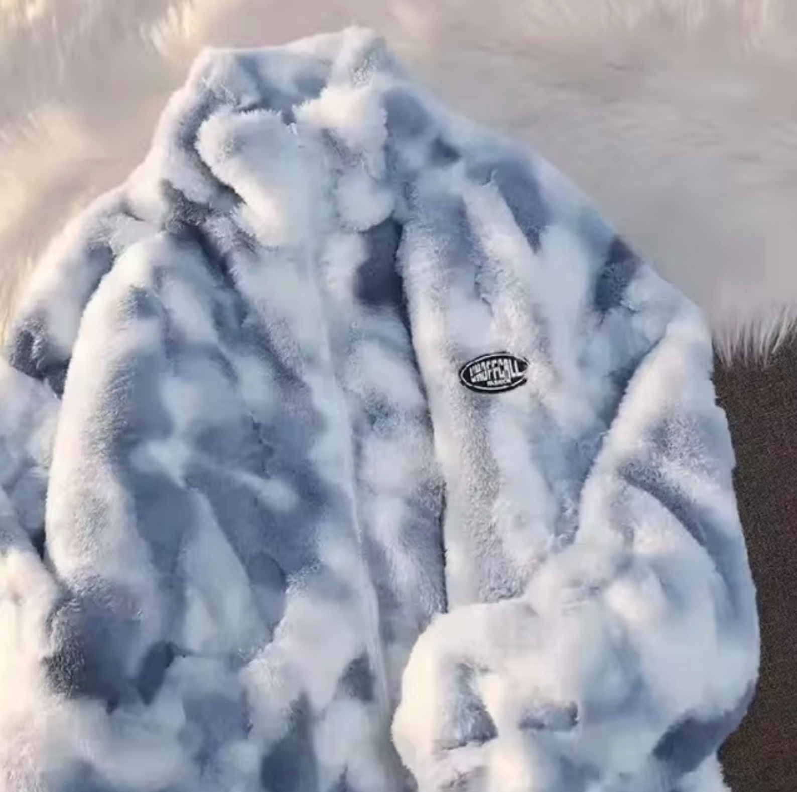 Damjacka Lammfleece Avslappnad Stil Isolerande Material-1