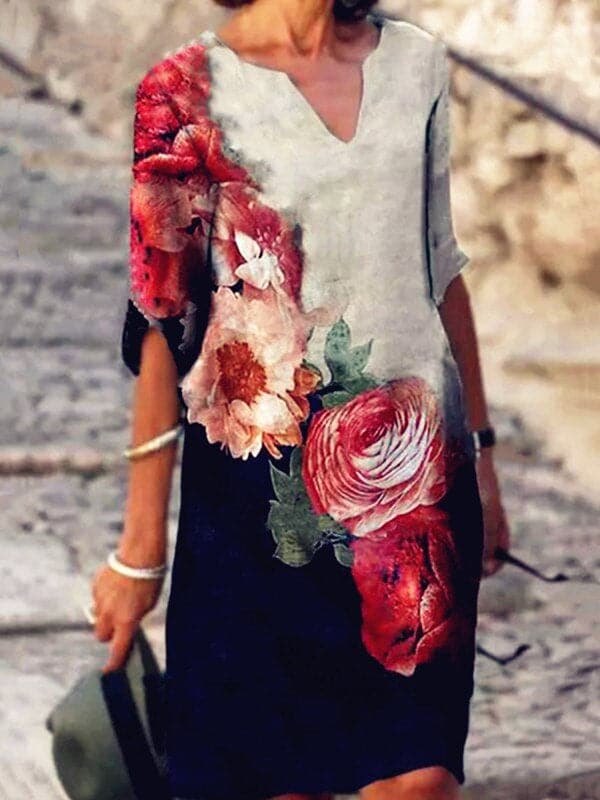 Fina Dam Klänningar Elegant Design Lätt Material-1