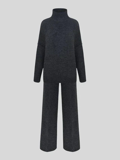 Dam Loungewear Set Turtleneck Mjuk Tyg-3