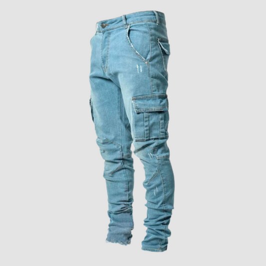 Herr Jeans Slim Fit Mjuk Denim Fritidsmodell 1