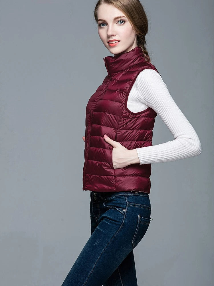 Variant image for Kvinnors Halvjacka Ärmlös Lättvikts Polyester-14