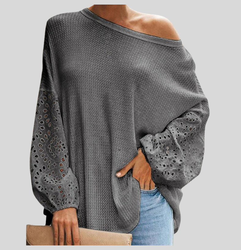 Kvinnors Axelblus Chic Ull-3