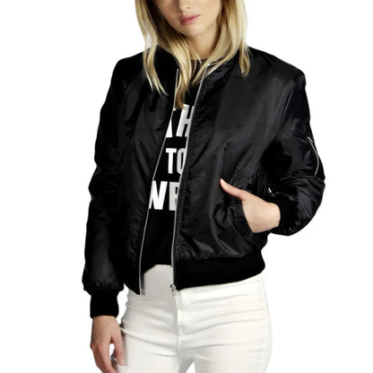 Kvinnors Fritidsjacka Vinter Stilren Polyester-1