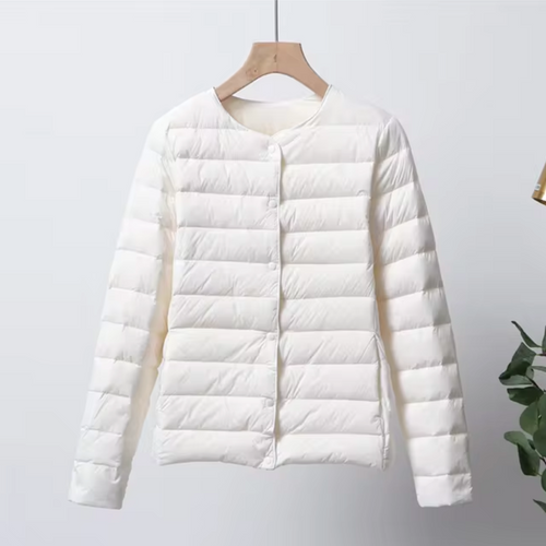 Kort Dunjacka Dam Ultradunn Vinterjacka 100% Nylon-1