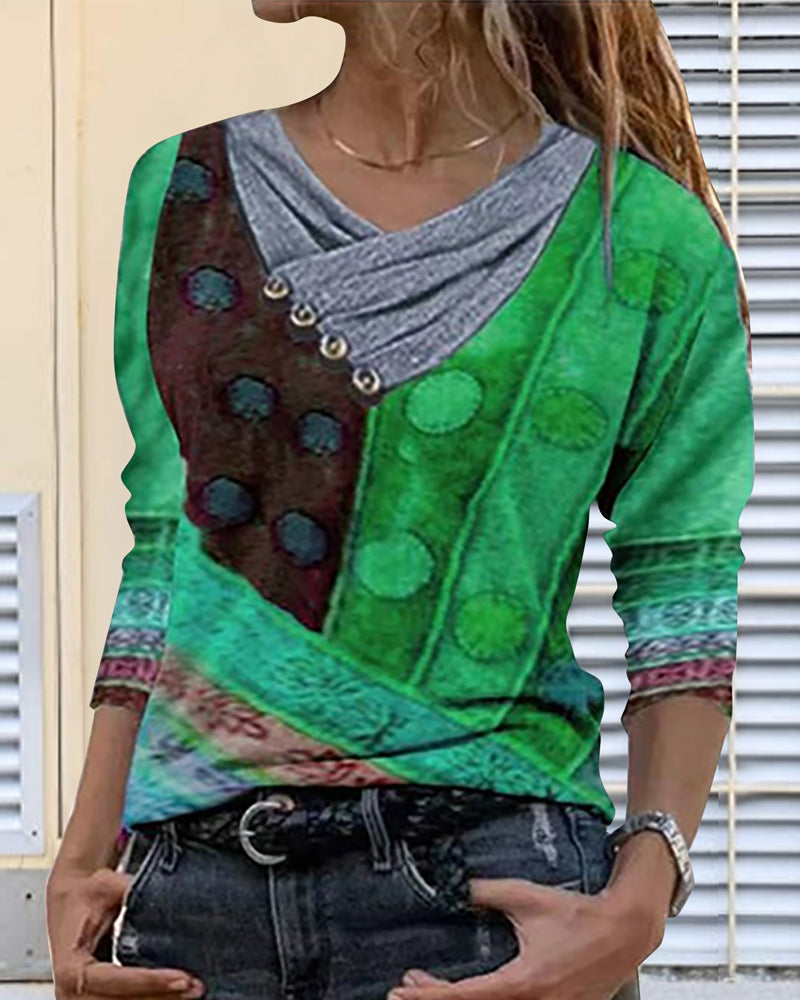 Dam Topp Enkel Design Polyester-1