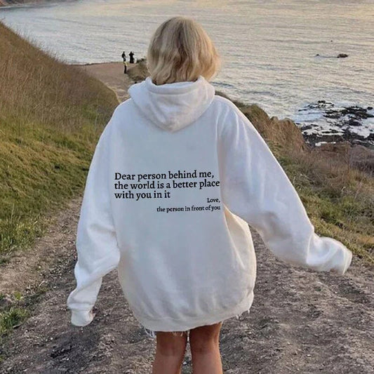 Unisex Hoodie mit Freundlichkeit Botschaft – Weiche 100% Baumwolle, Bequeme Passform, Ideal für Alltag und Freizeit 1