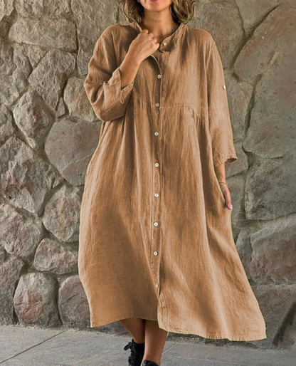 Dam Fritidsklänning Unik Design Hållbart Material 4