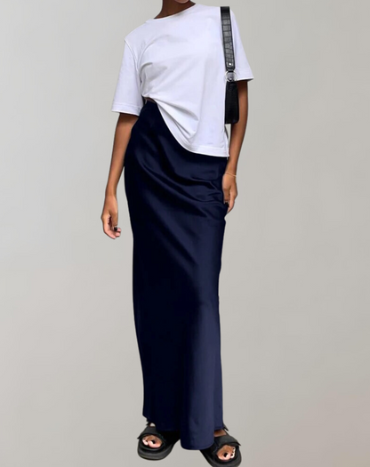 Variant image for Dam Trumpetkjol Satin Högmidjad Elegant-9