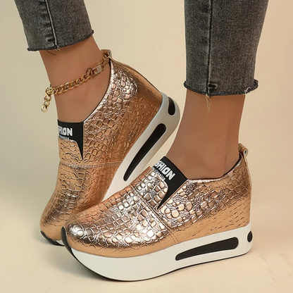 Kvinnors Sneakers Ormmönster Textil Syntet-1