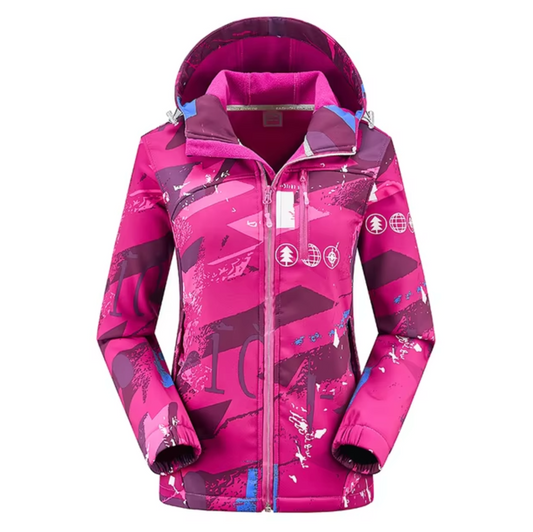 Herr- och Dam Termisk Jacka Softshell med Huva-1