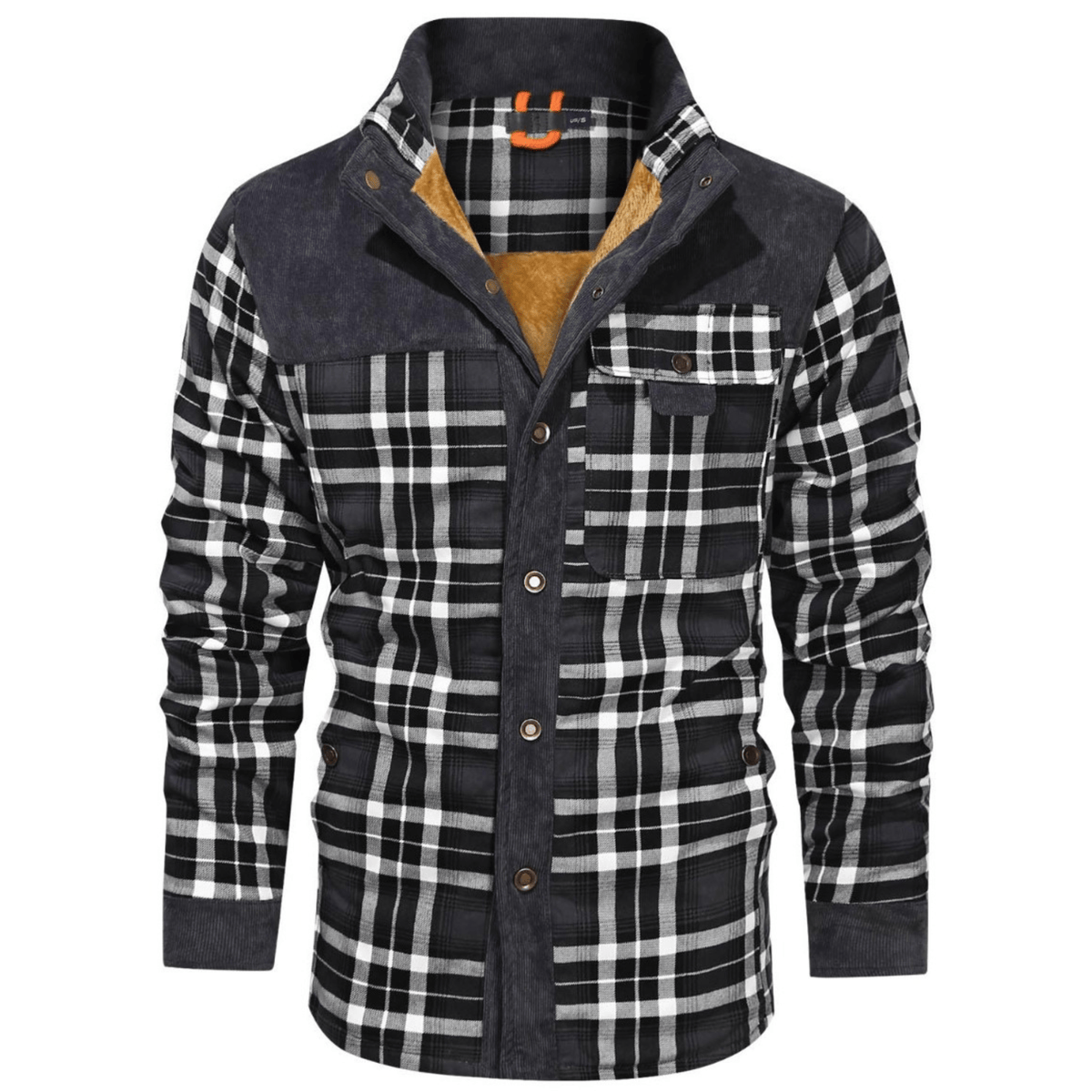 Variant image for Herr Flanelljacka Randig Varm Högkvalitativ Flanell-31