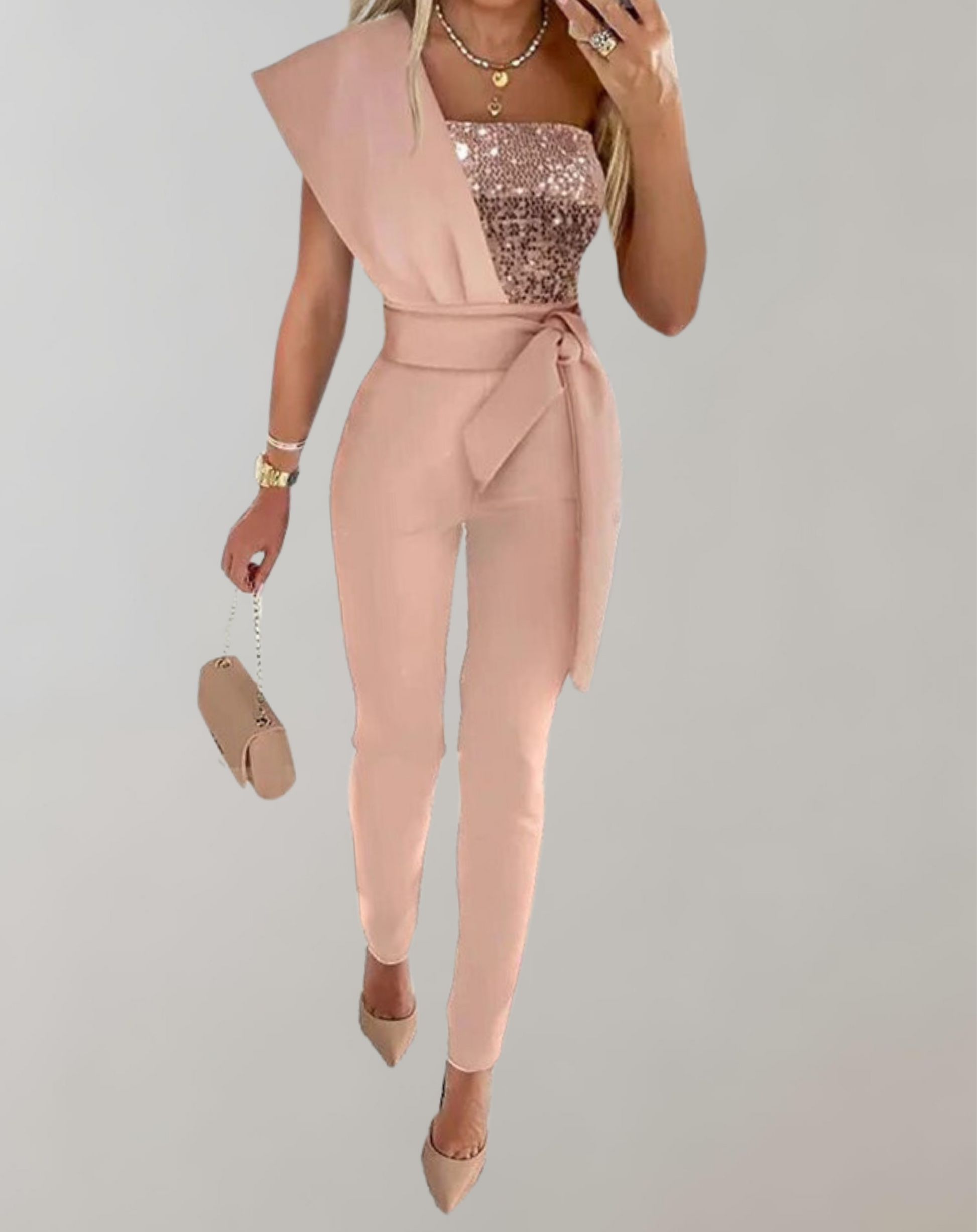 Variant image for Kvinna Jumpsuit Ärmlös Modern Design Polyester-2