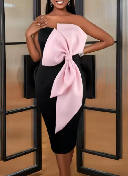 Dam Klänning Elegant Lätt Material Tidlös Design-1