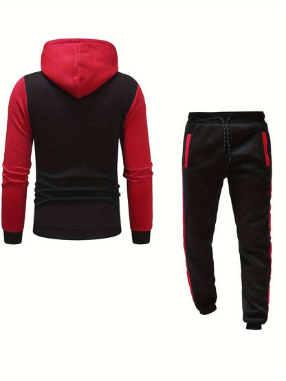 Mäns Fritidsträningsdräkt Överdimensionerad Polyester-4