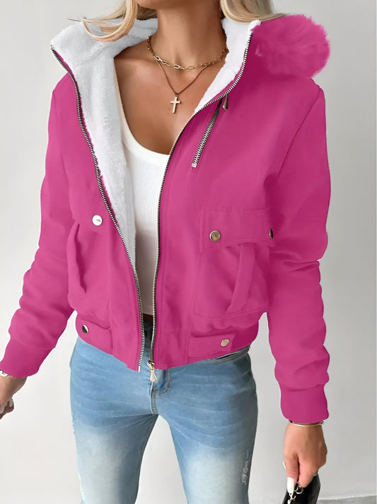 Dam Huvjacka Fleecefodrad Trendig Fleece-1