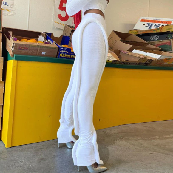 Variant image for Dam Byxor Mager Passform Lång Skärning med Resår i Midjan-3