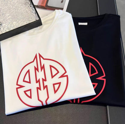 Långärmad T-shirt Dam Geometrisk Design 100% Bomull-2