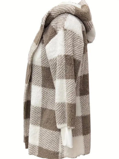 Dam Kappa Teddy Foder med Huva för Vinterbruk-4