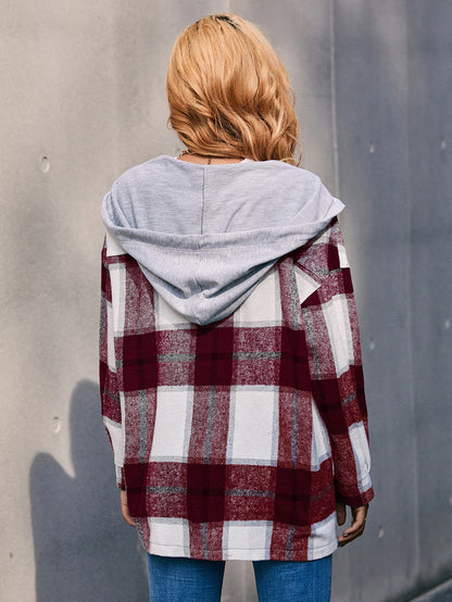 Damjacka Rutig Design Polyester för Vår och Höst 2