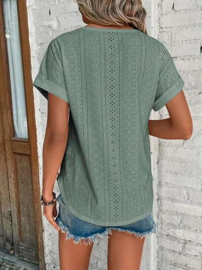 Dam T-shirt Elegant Design Lyxigt Material-2