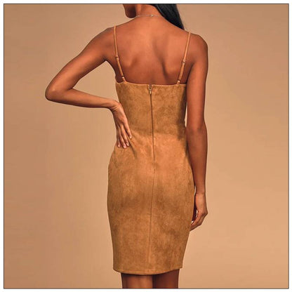 Kvinnors Miniklänning V-ringad Ärmlös Polyester 2