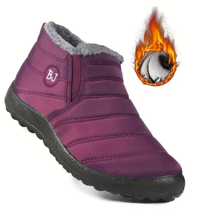 Kvinnors Snöstövlar i Hållbart Material – Vintermode med Hög Komfort och Värmeisolering, Flera Färger och Storlekar 10