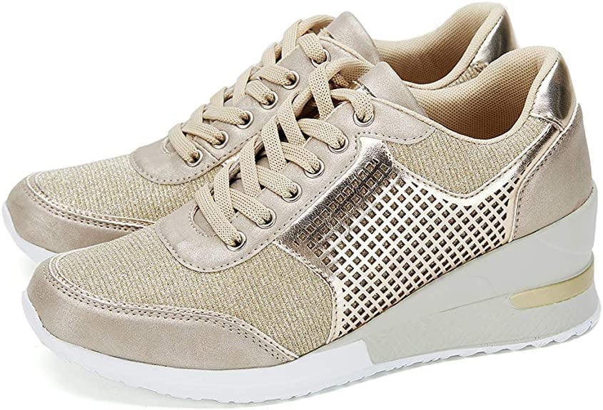 Kvinnor Sneakers Kilklack Syntetiska Material-3