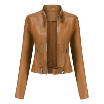 Variant image for Dam Skinnjacka Tidlös Vegan Läder Regular Fit-13