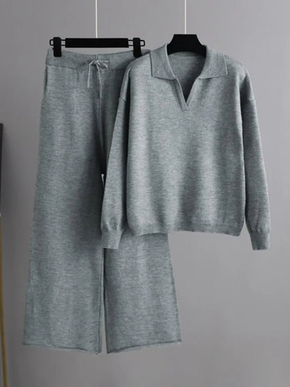 Kvinnors Träningsset Överdimensionerad Tröja och Byxor Polyester 3